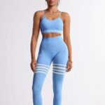 Sets Leopard Print Yoga Vest and Leggings Set